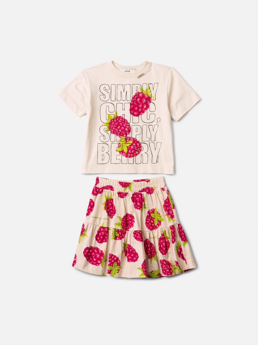 Conjunto Malha T-shirt e Saia - ANIMÊ
