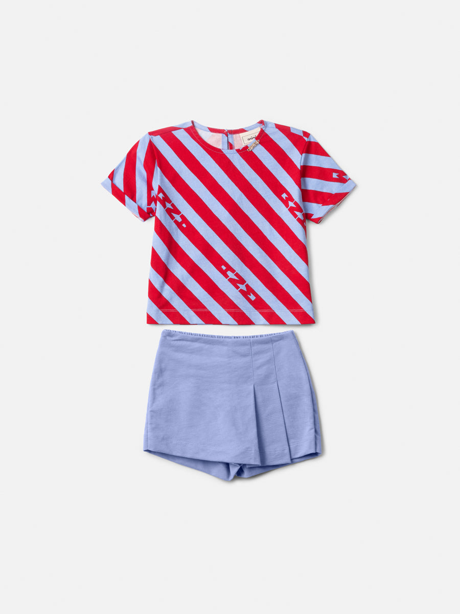 Conjunto T-shirt e Short Saia _ ANIMÊ