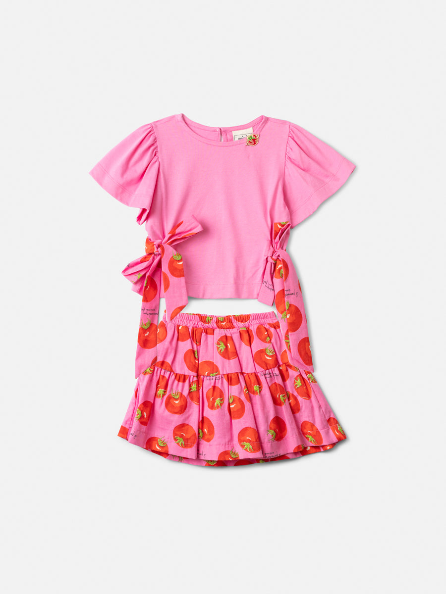Conjunto Blusa e Saia Tomate - ANIMÊ