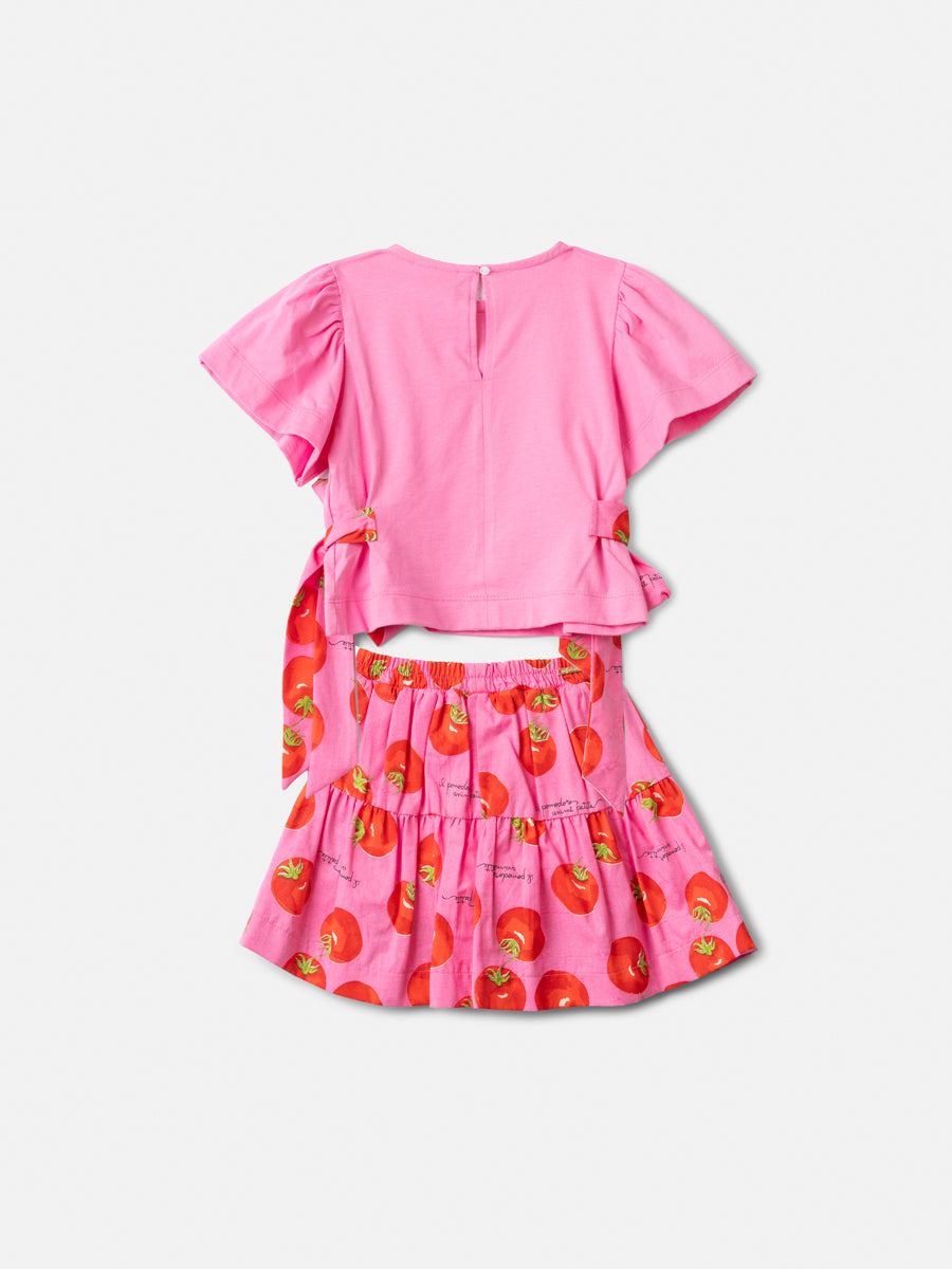 Conjunto Blusa e Saia Tomate - ANIMÊ