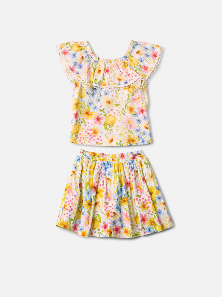 Conjunto Tricoline Floral - ANIMÊ