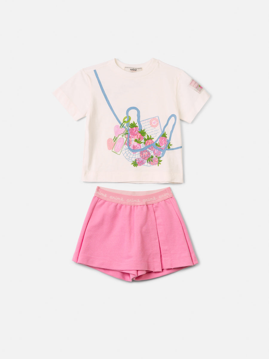 Conjunto T-shirt e Short Saia - ANIMÊ