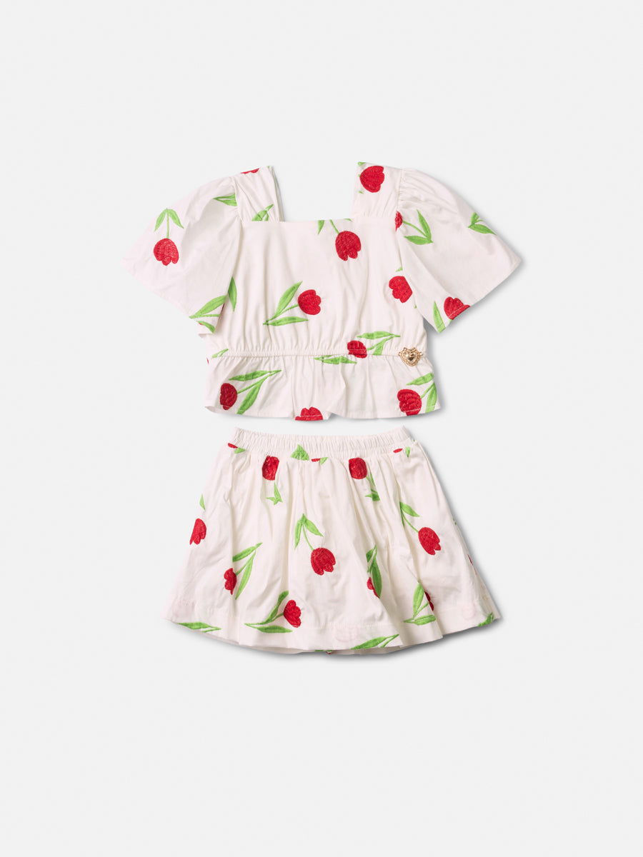 Conjunto Blusa e Saia Tecido - ANIMÊ