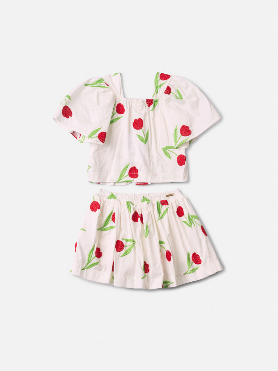 Conjunto Blusa e Saia Tecido - ANIMÊ