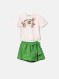 Conjunto T-shirt Cereja e Short Saia - ANIMÊ
