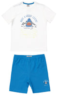 Pijama Camiseta Meia Malha e Bermuda Moletom - KING JOE