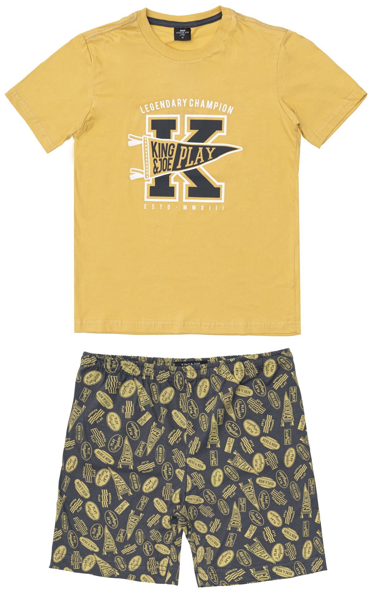 Pijama Camiseta e Short Malha - KING JOE