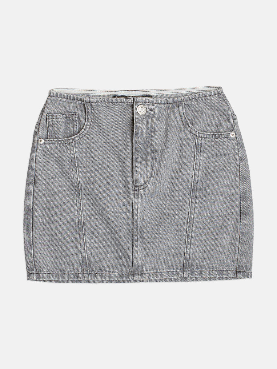 Saia Jeans Cinza - AUTHORIA