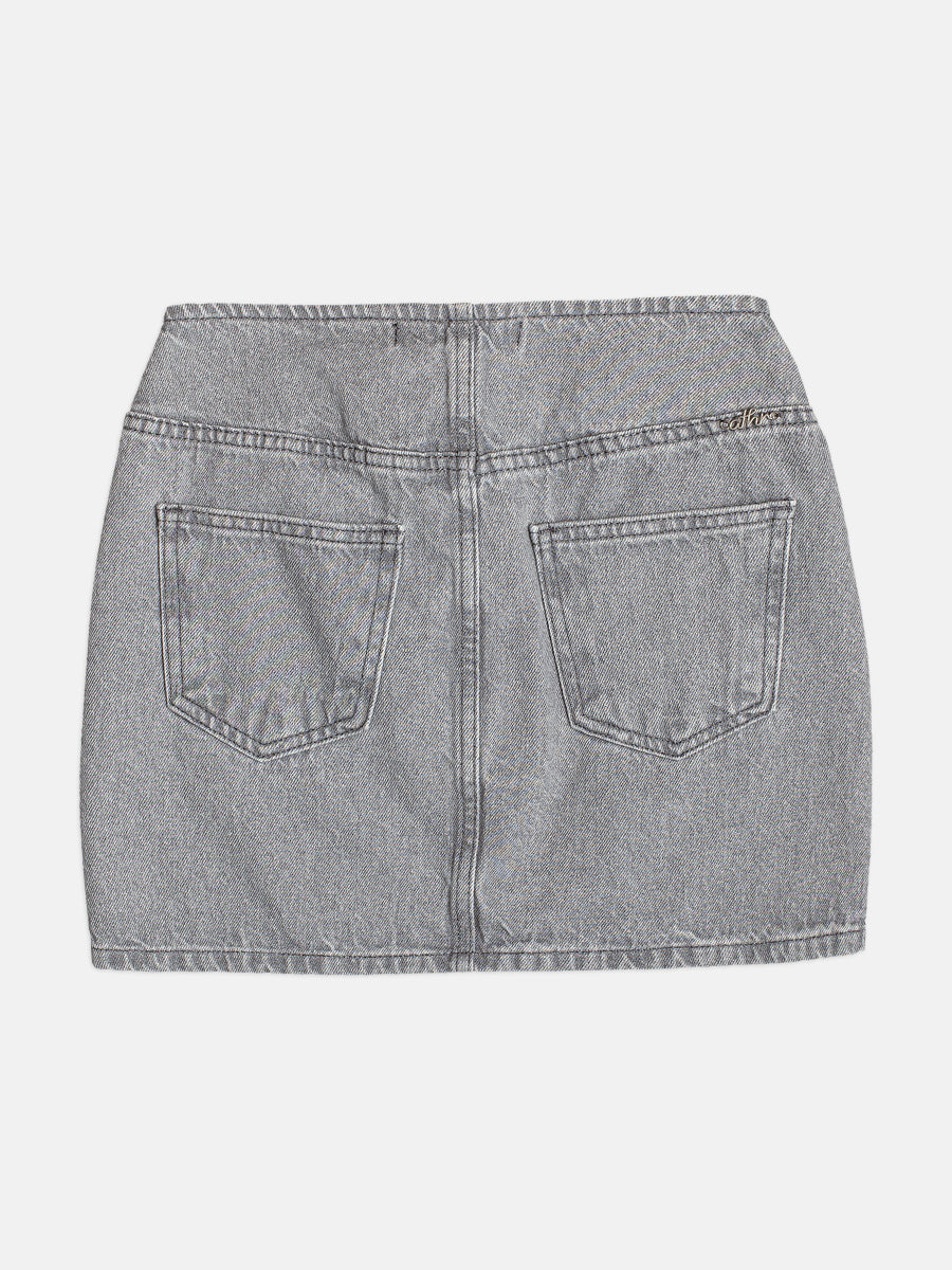 Saia Jeans Cinza - AUTHORIA