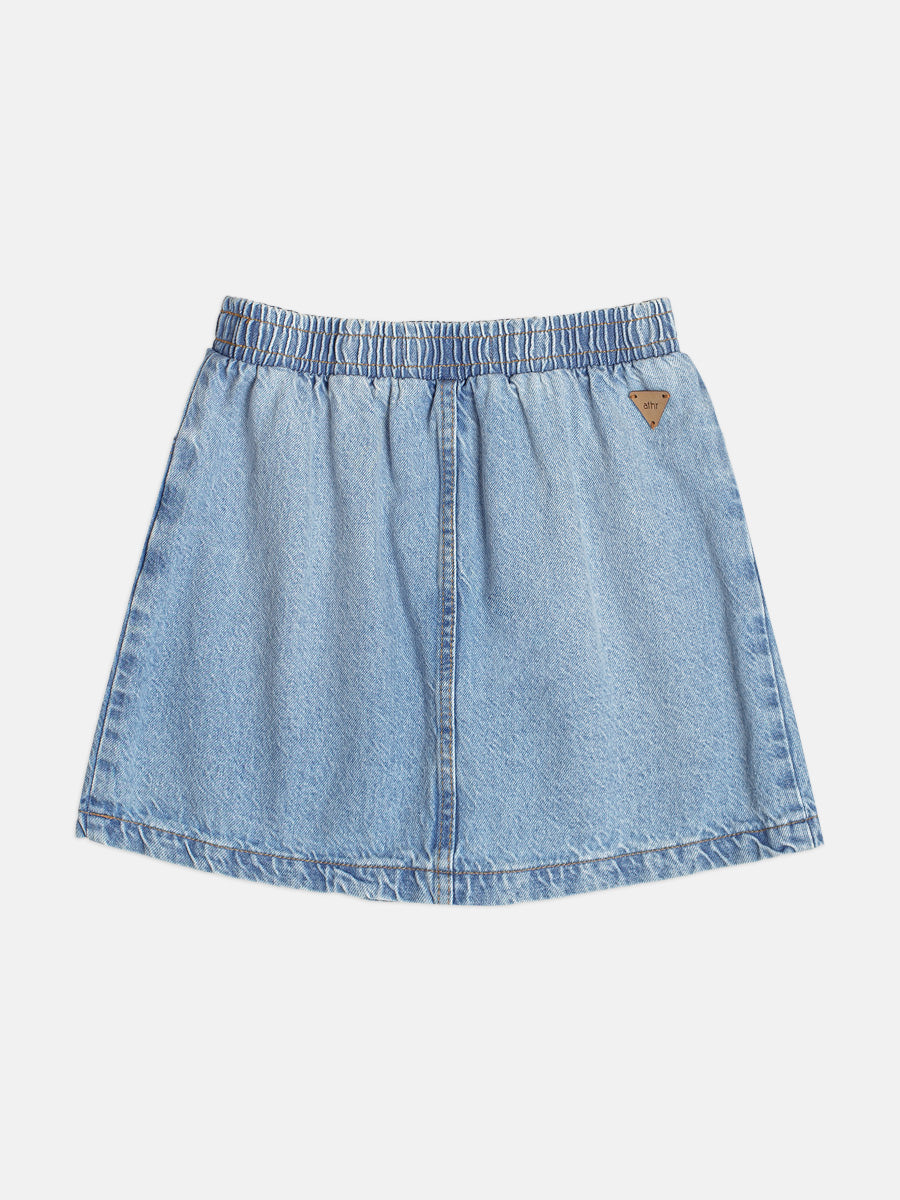 Saia Jeans com Elástico - AUTHORIA