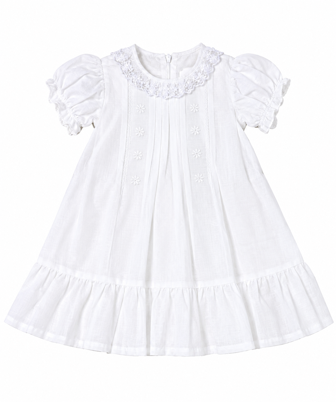 Vestido Linho Branco - ANJOS BABY
