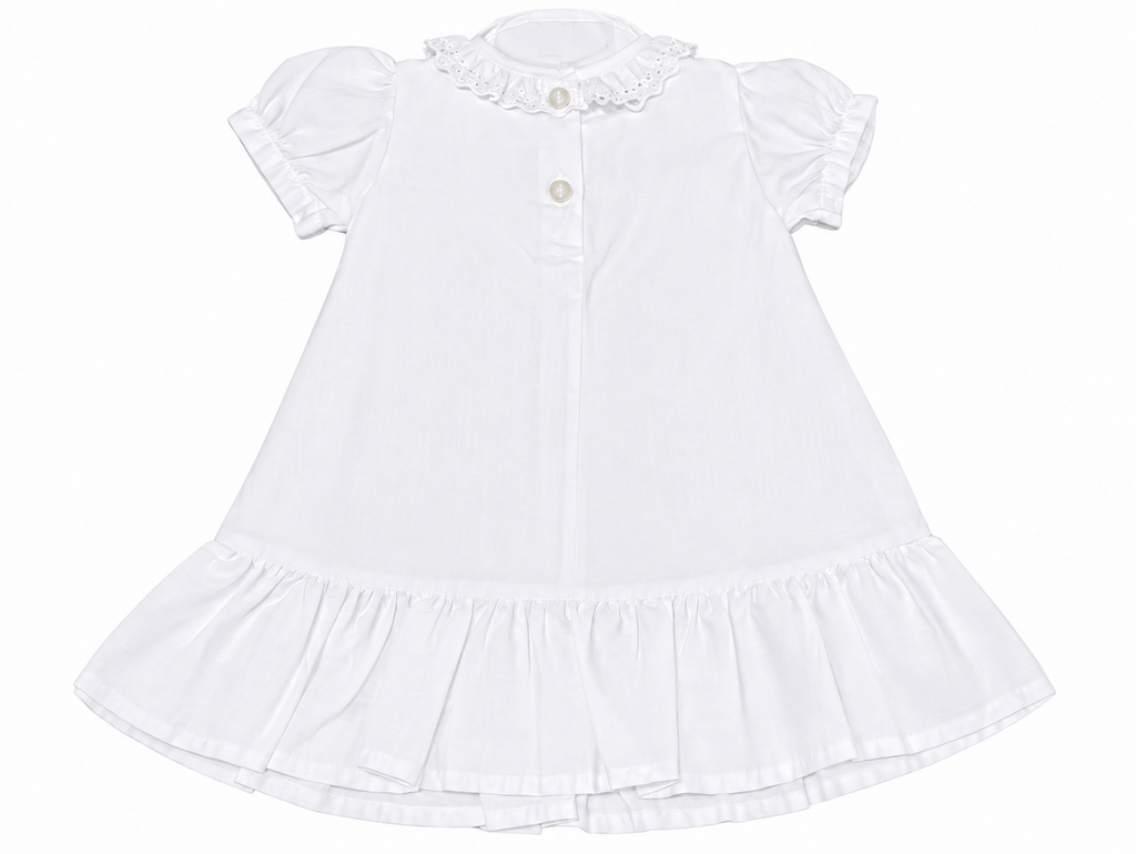 Vestido Linho Branco - ANJOS BABY