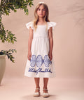 Vestido Tricoline Bordado - ANIMÊ