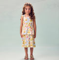 Vestido Tricoline Floral - ANIMÊ