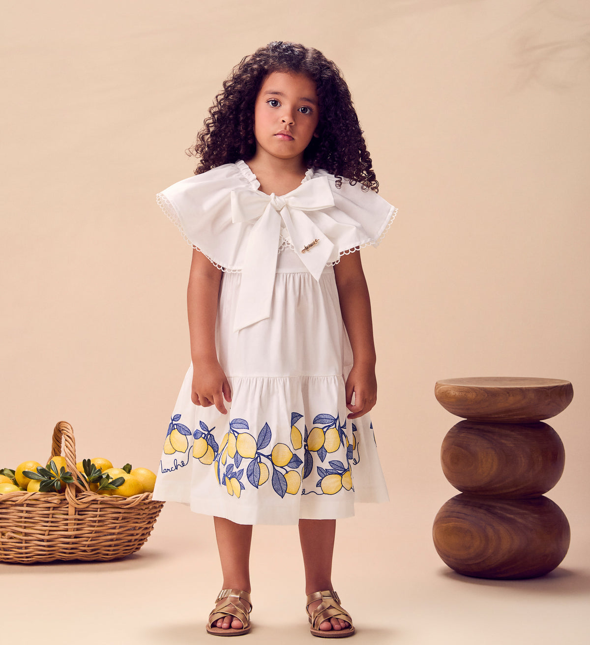 Vestido Tricoline Bordado - ANIMÊ