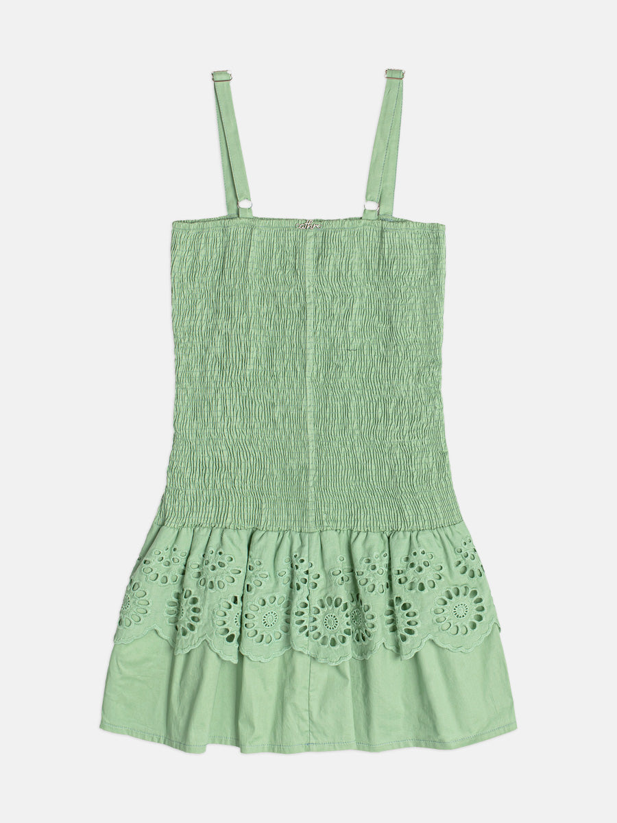 Vestido Wind Babado Bordado - AUTHORIA