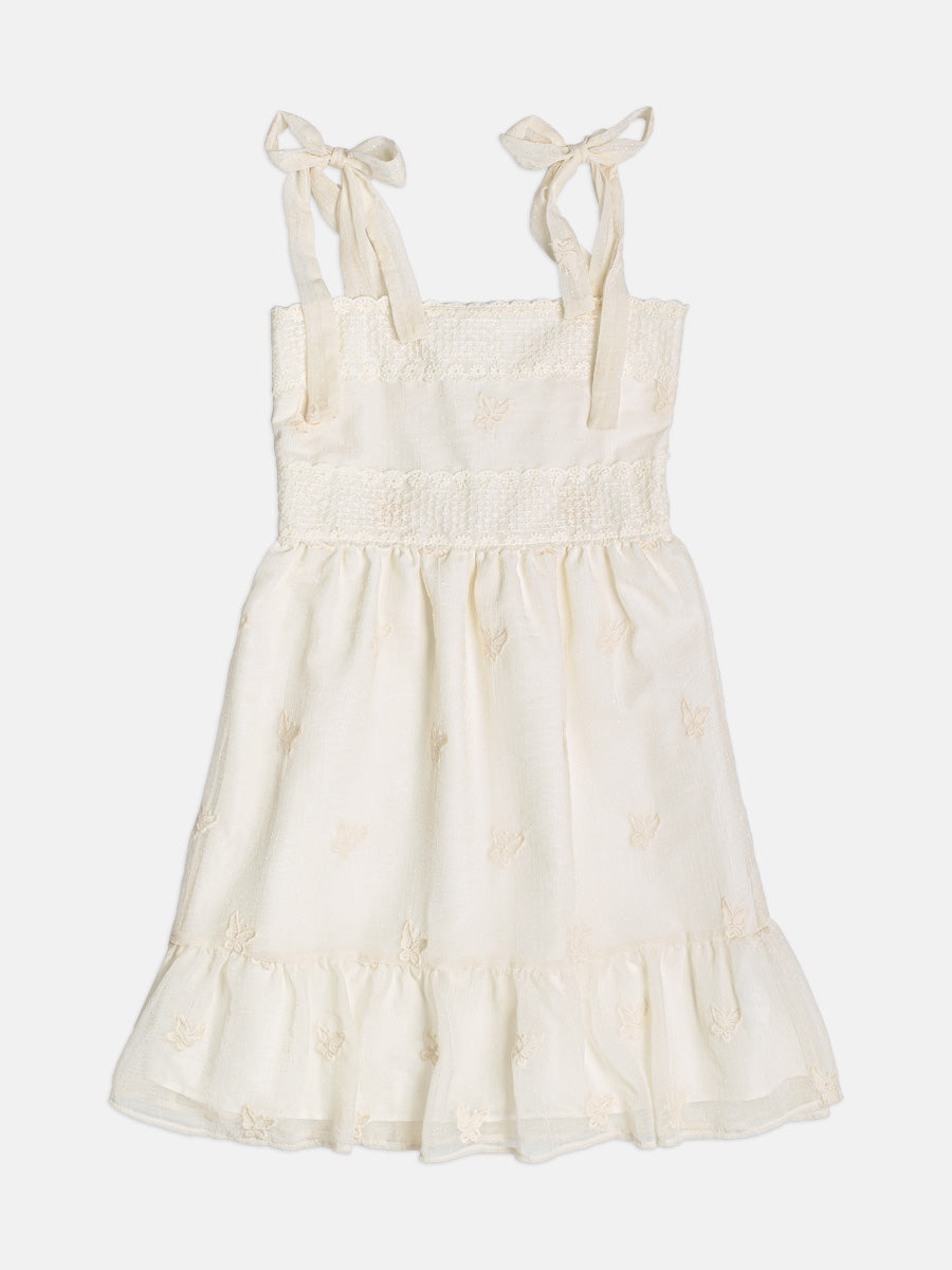 Vestido Chiffon Bordados e Renda - AUTHORIA