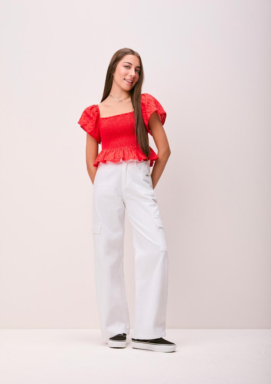 Calça Wide Sarja - AUTHORIA