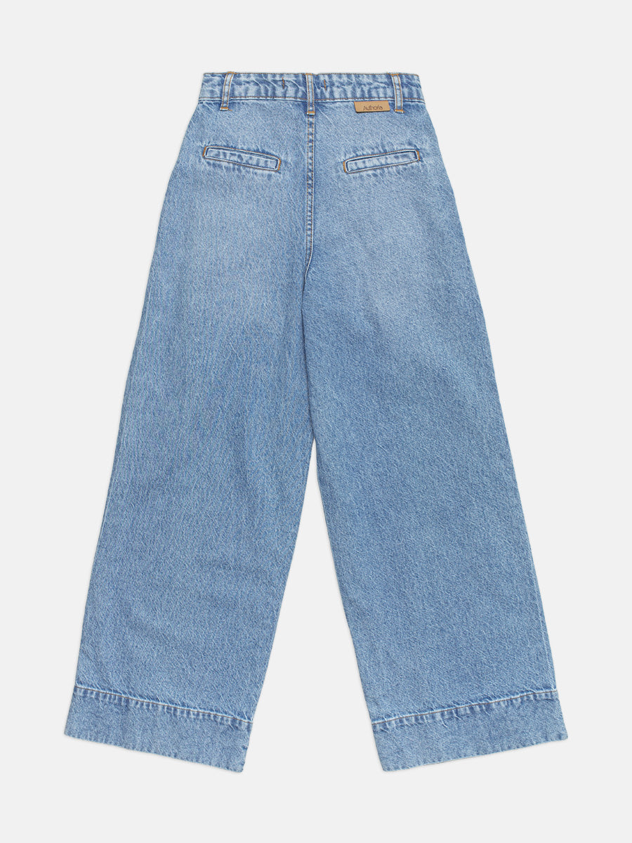 Calça Wide Denim Alfaiataria - AUTHORIA