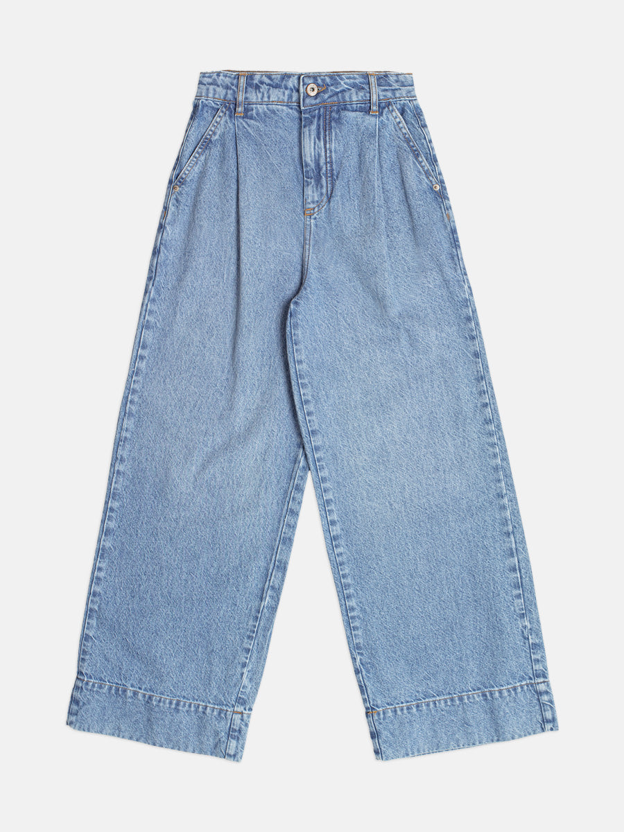 Calça Wide Denim Alfaiataria - AUTHORIA