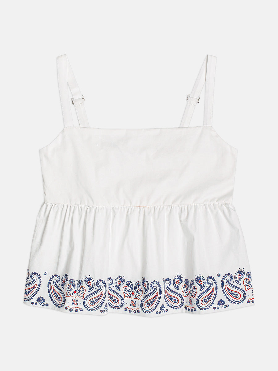 Blusa Babado Estampa - AUTHORIA