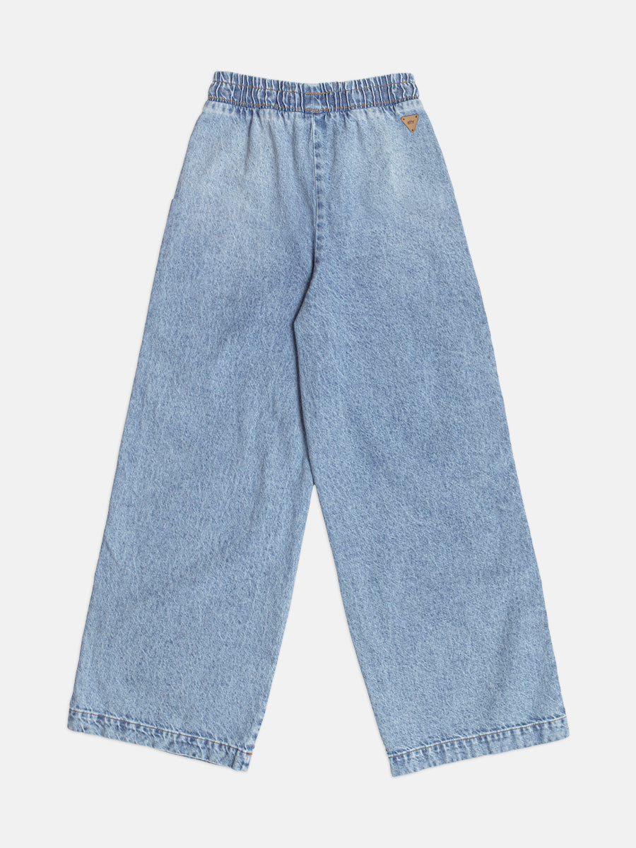 Calça Wide Frisos Laterais - AUTHORIA