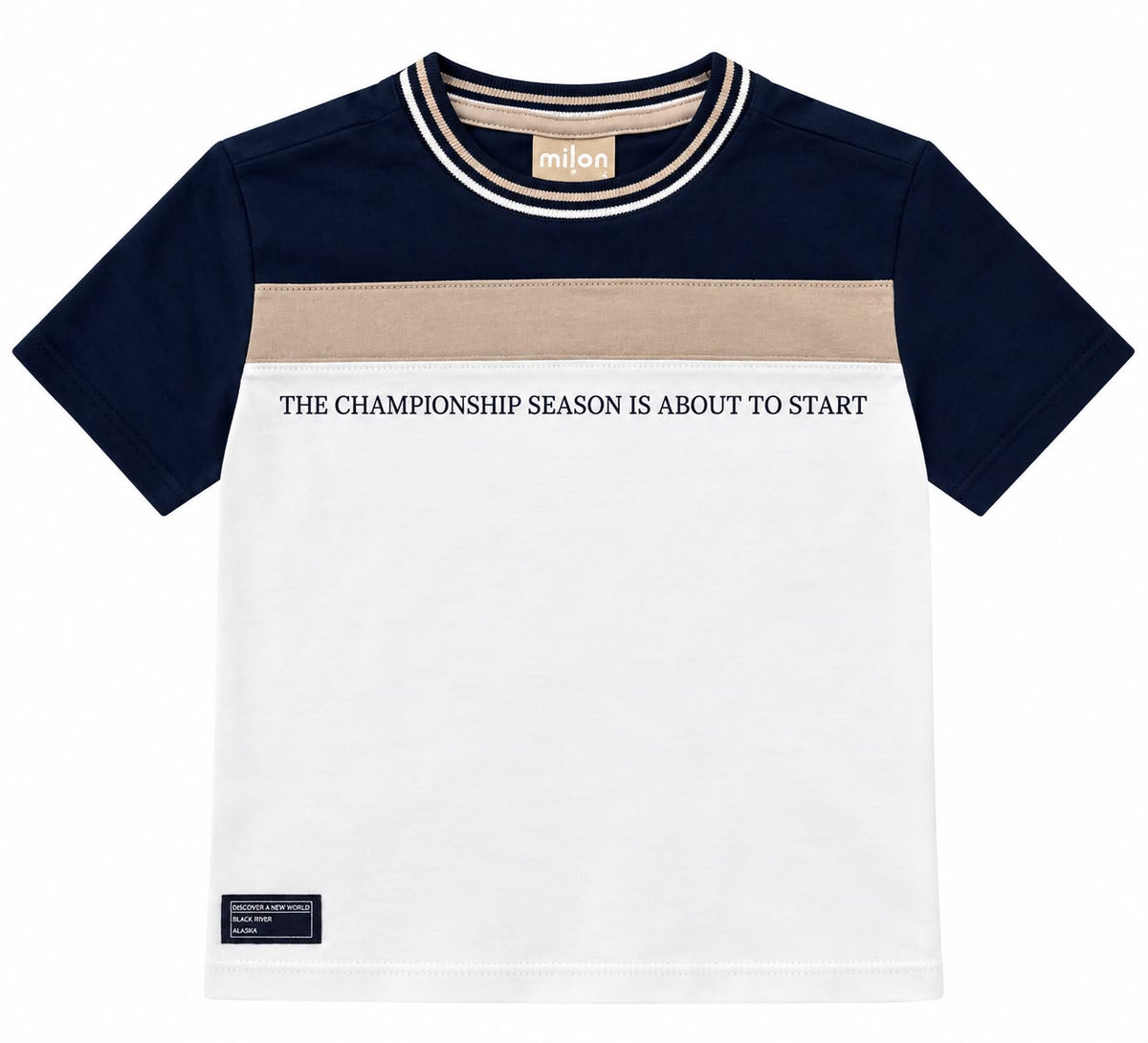 Conjunto Camiseta Malha e Bermuda Moletom - MILON