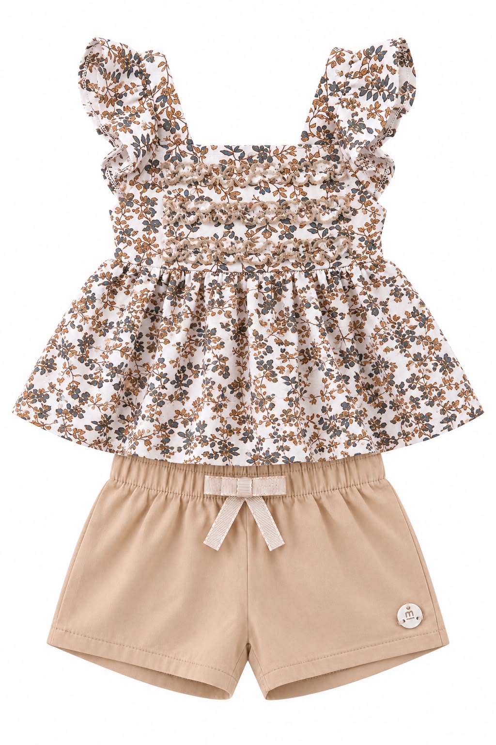 Conjunto Blusa Malha Cotton e Short Tactel - MILON