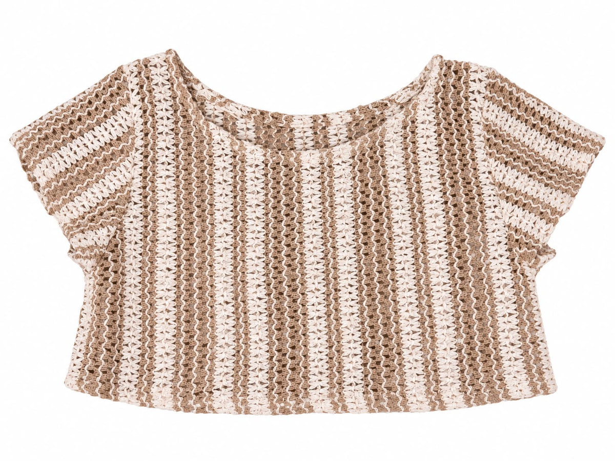 Vestido Malha com Sobreposição Crochê - HAVE FUN