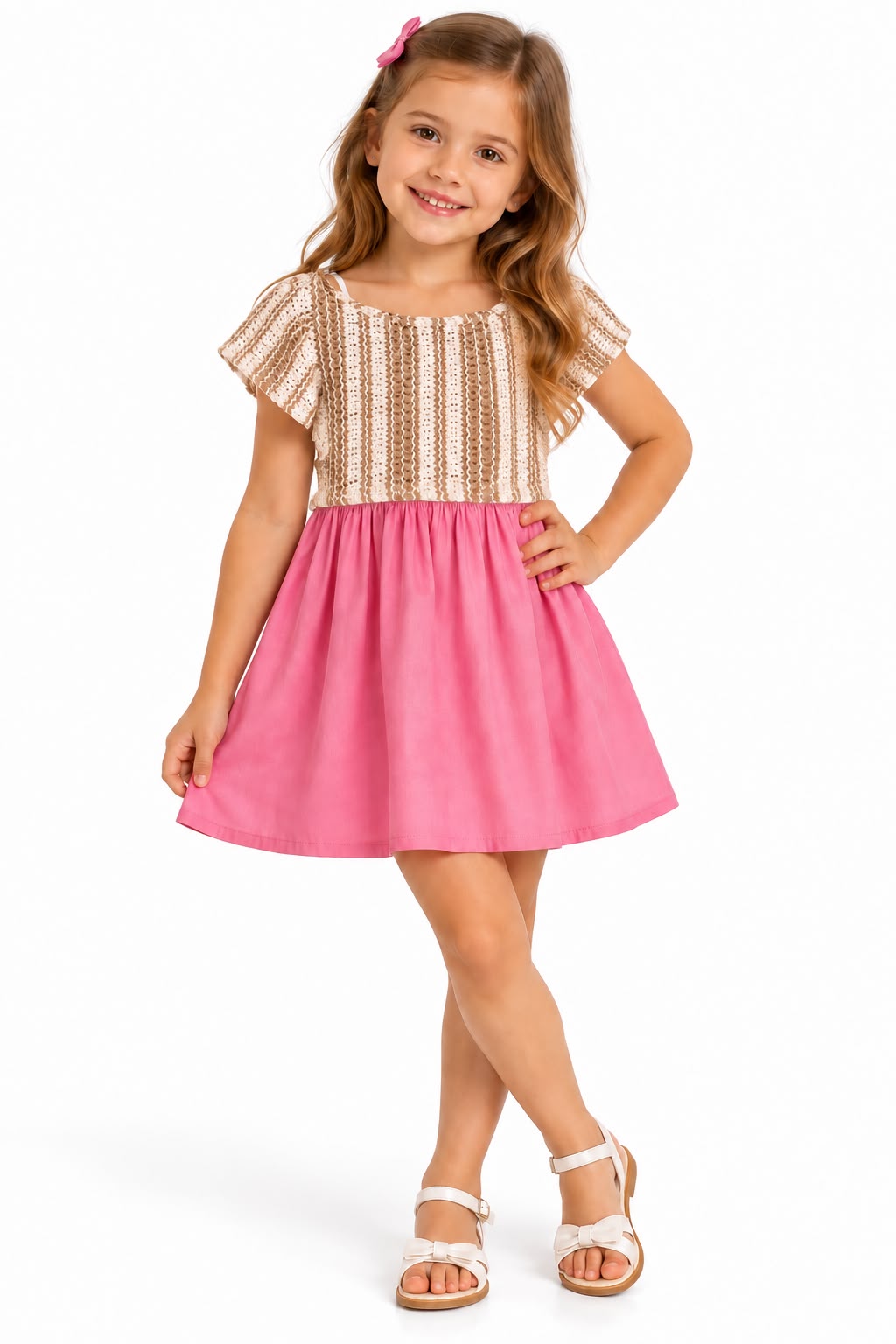 Vestido Malha com Sobreposição Crochê - HAVE FUN