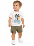 Conjunto Camiseta Meia Malha e Bermuda Moletom - KING JOE