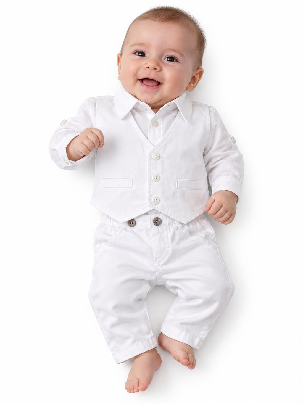 Conjunto Colete e Calça Sarja - ANJOS BABY