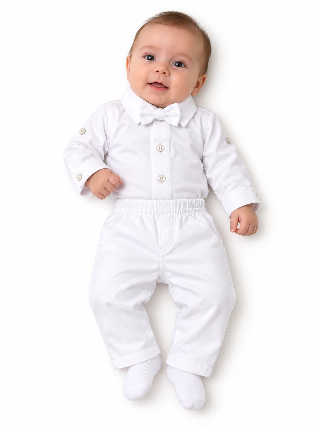 Conjunto Body Camisa Gravata e Calça - ANJOS BABY