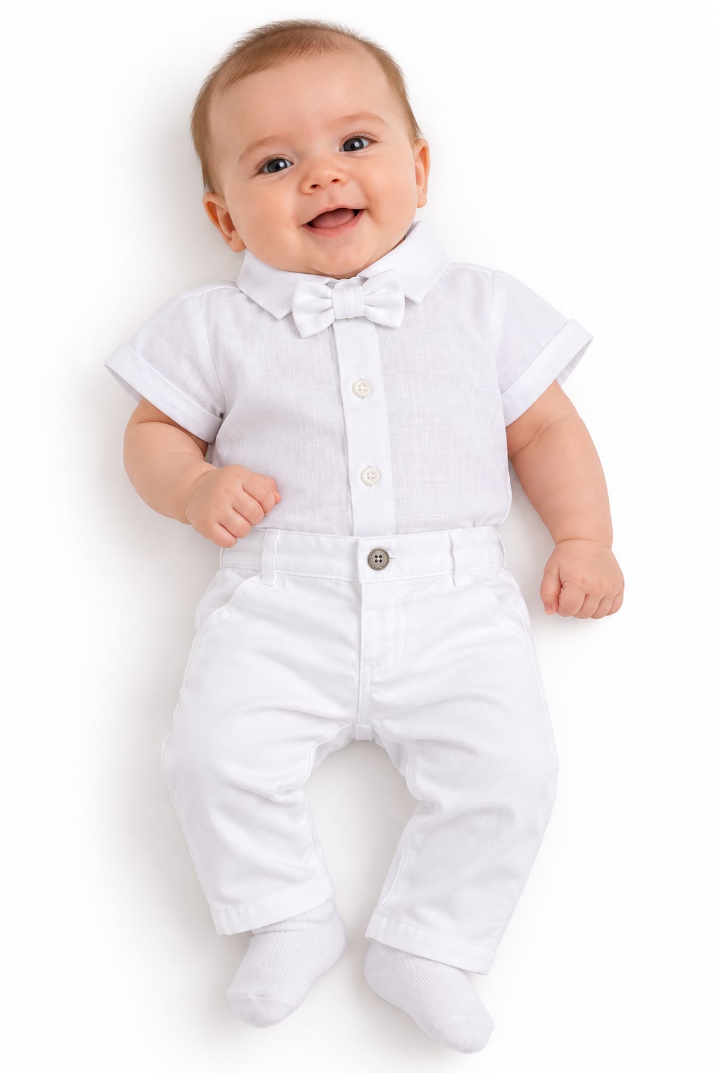 Conjunto Body Camisa Manga Curta e Calça - ANJOS BABY