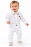 Conjunto Body Camisa Gravata e Calça - ANJOS BABY
