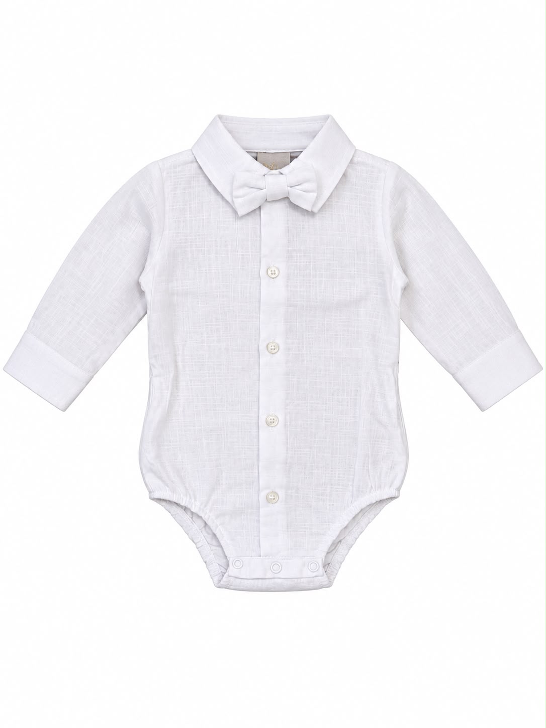 Conjunto Body Camisa Gravata e Calca Suspensório - ANJOS BABY