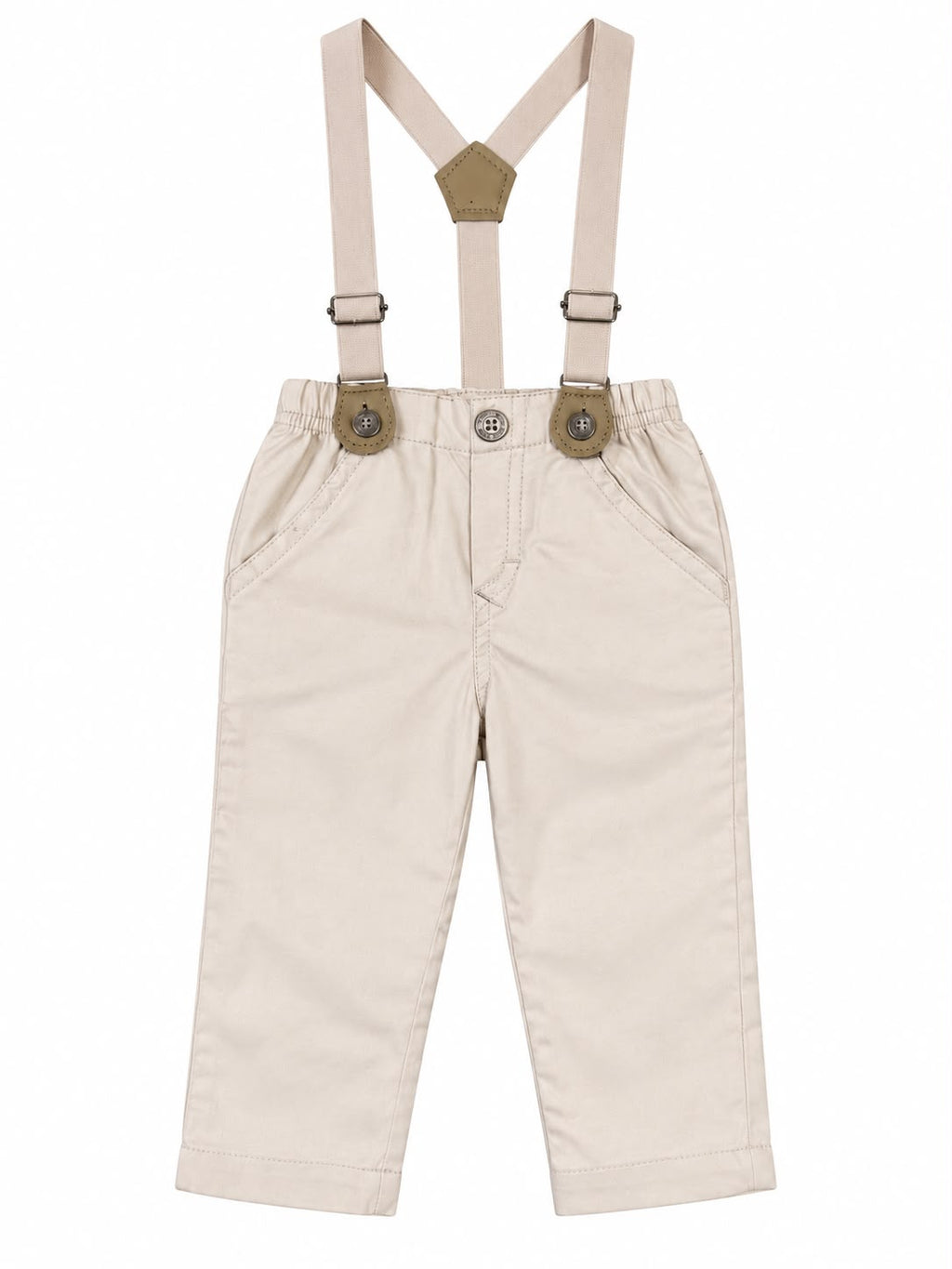 Conjunto Body Camisa Gravata e Calca Suspensório - ANJOS BABY