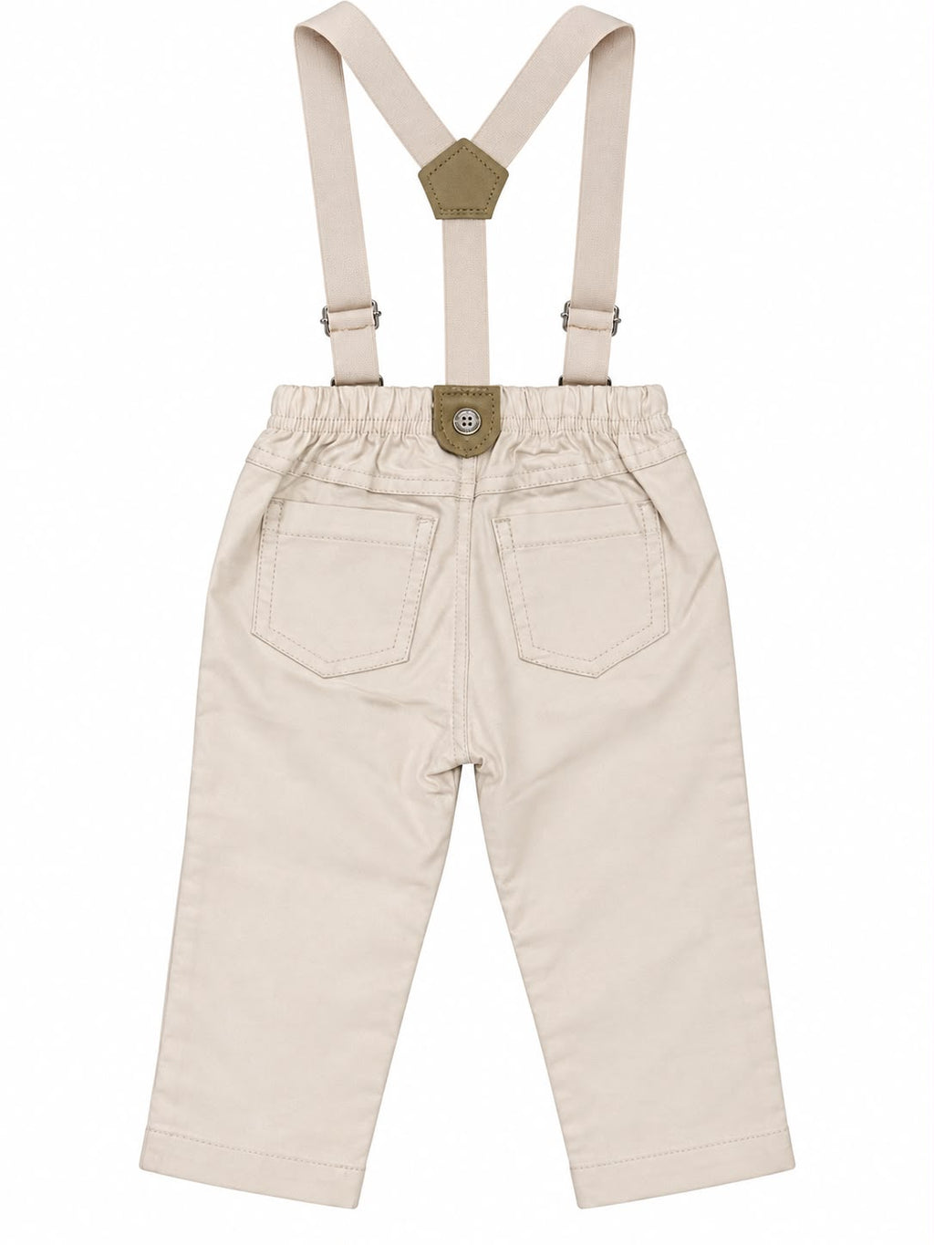 Conjunto Body Camisa Gravata e Calca Suspensório - ANJOS BABY