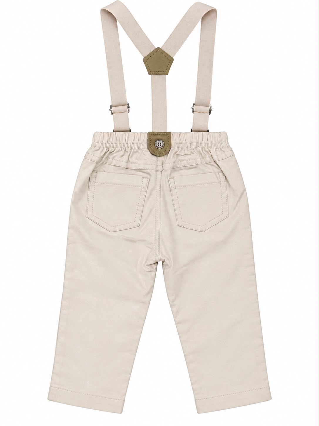 Conjunto Body Camisa Gravata e Calca Suspensório - ANJOS BABY