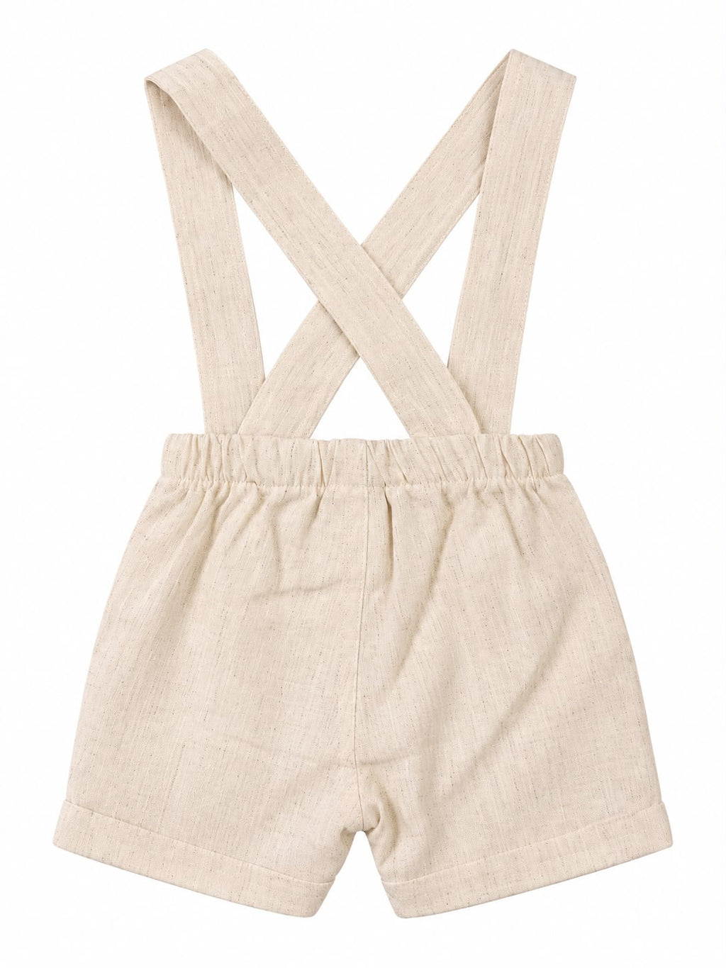 Conjunto Body Camisa Gola Padre e Bermuda Suspensório - ANJOS BABY