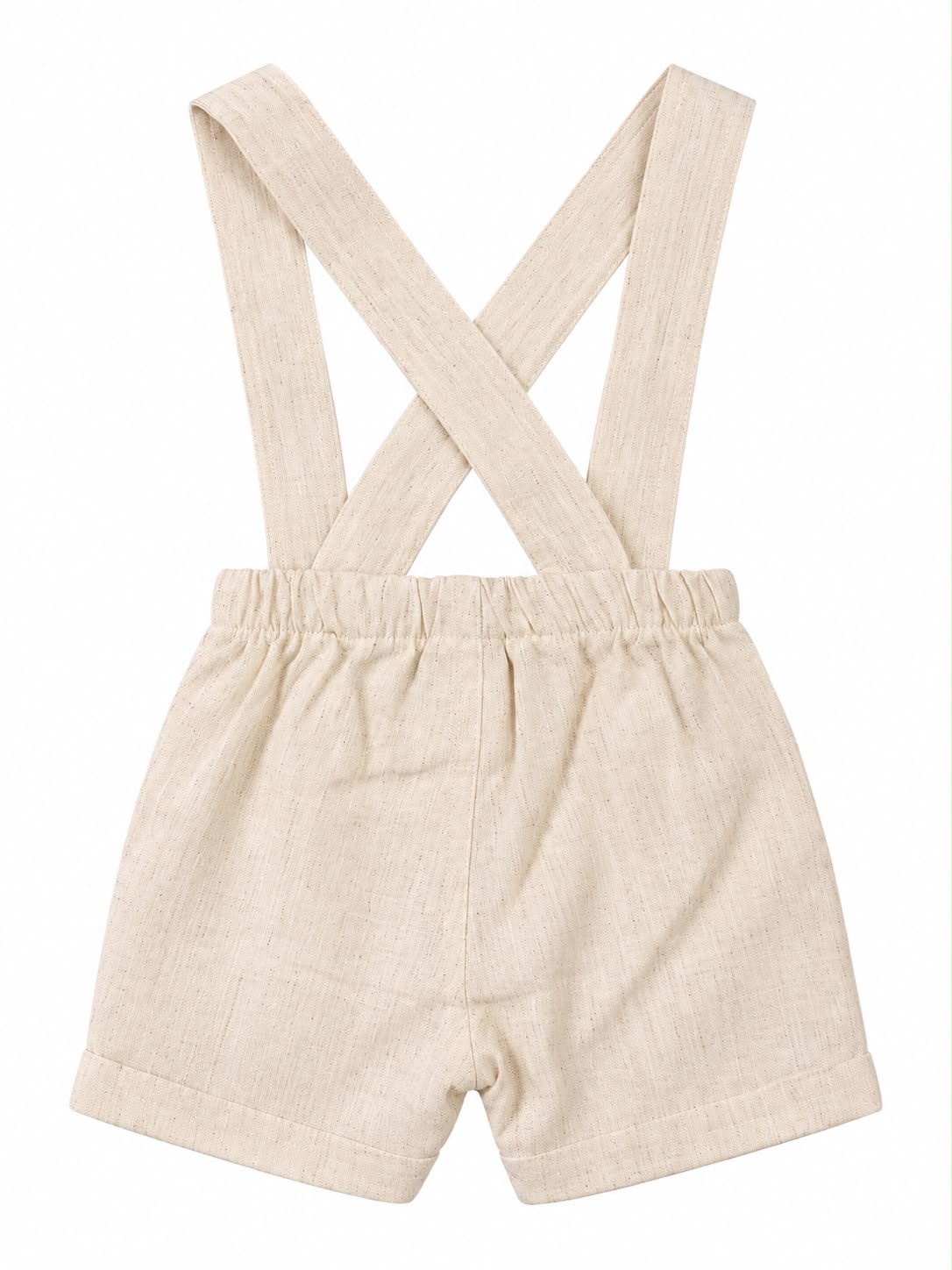 Conjunto Body Camisa Gola Padre e Bermuda Suspensório - ANJOS BABY