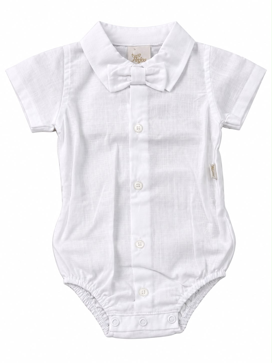 Conjunto Body Camisa Gravata e Bermuda Suspensório - ANJOS BABY