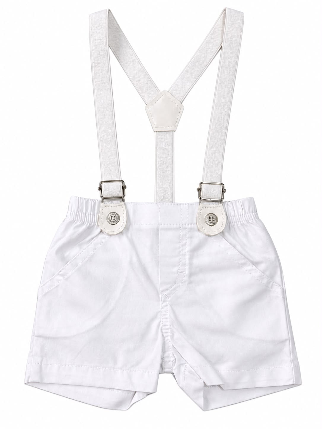 Conjunto Body Camisa Gravata e Bermuda Suspensório - ANJOS BABY