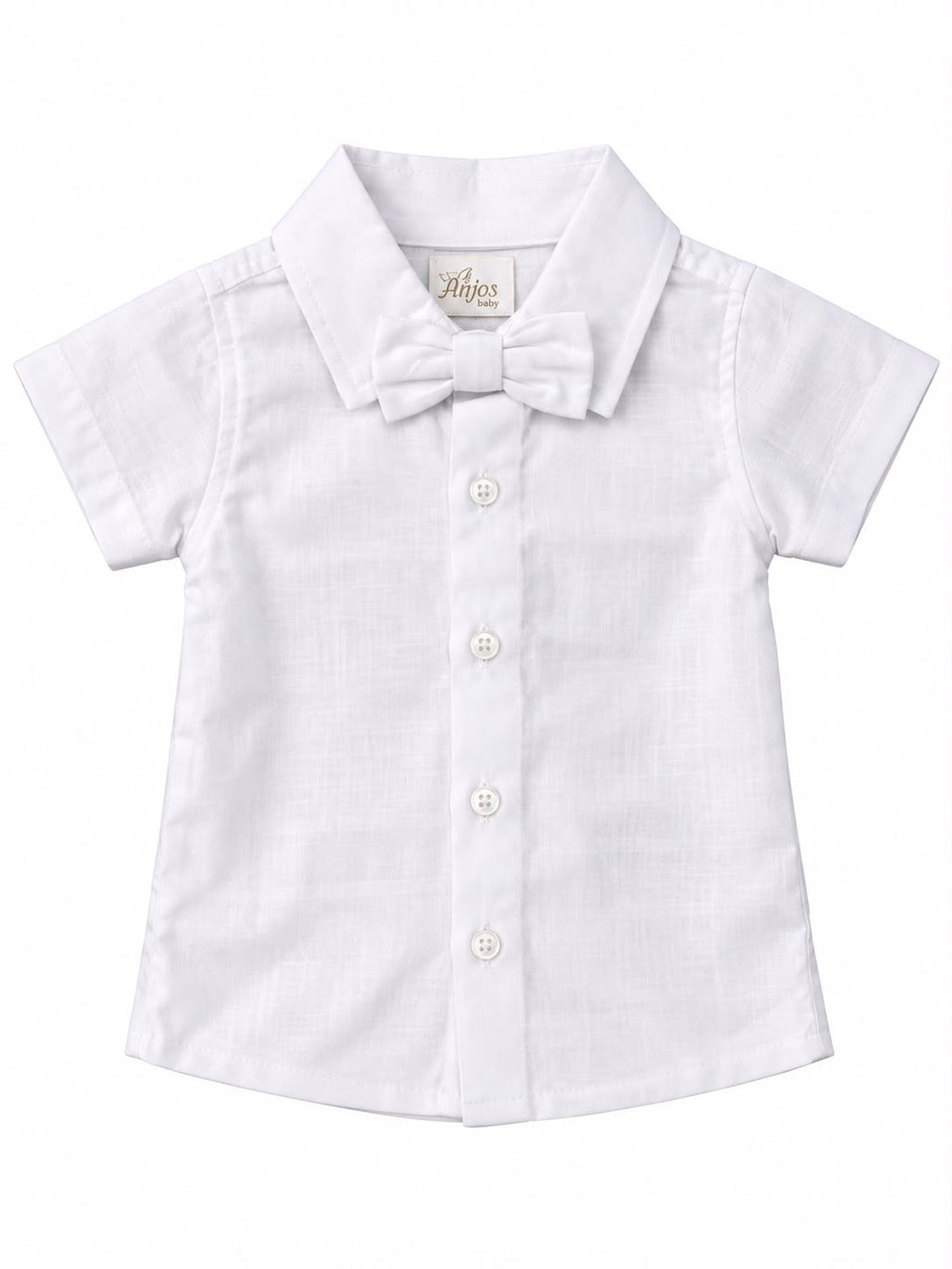 Conjunto Camisa Social Gravata e Bermuda Suspensório - ANJOS BABY