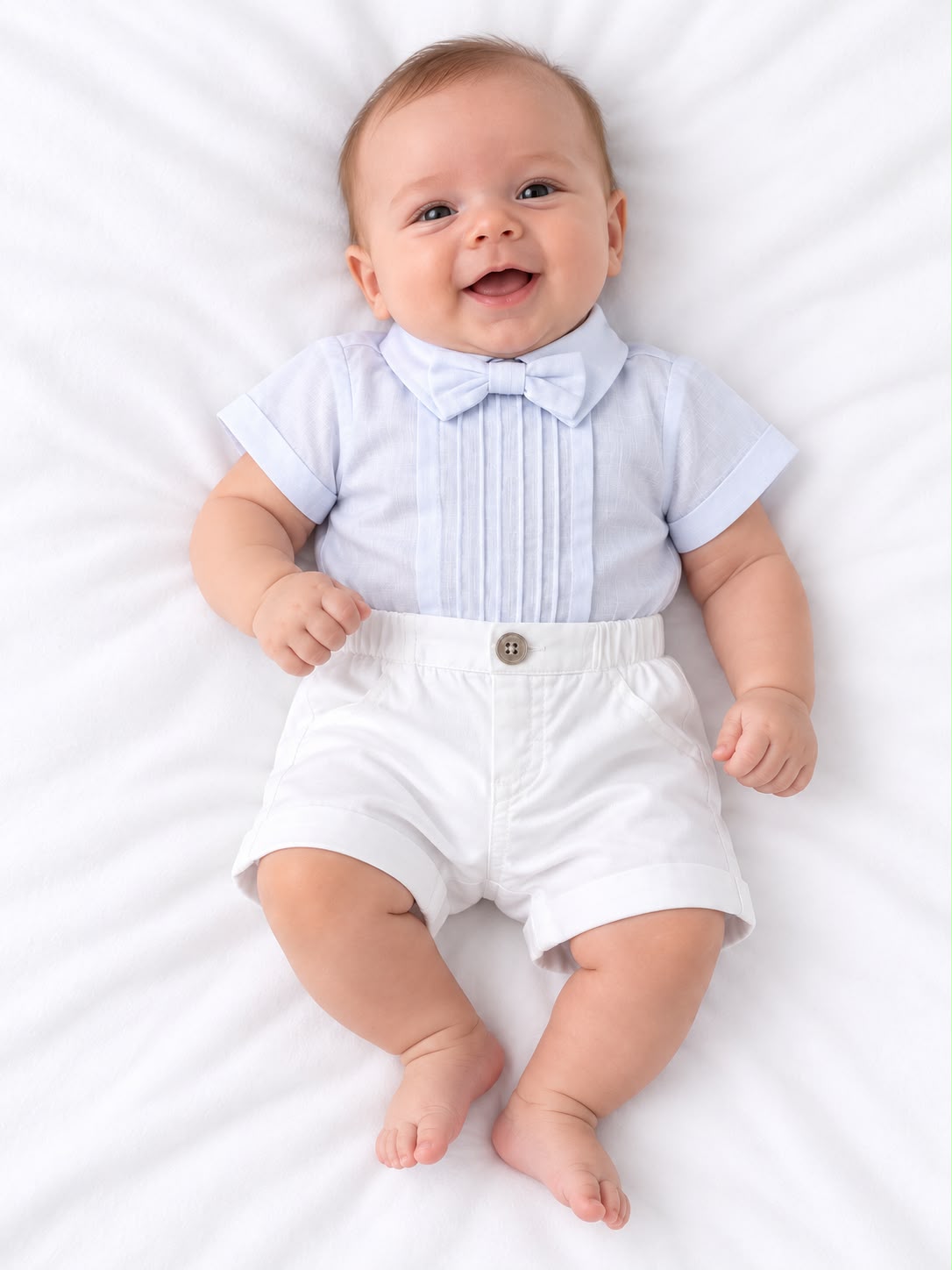 Conjunto Body Camisa Gravata e Bermuda - ANJOS BABY