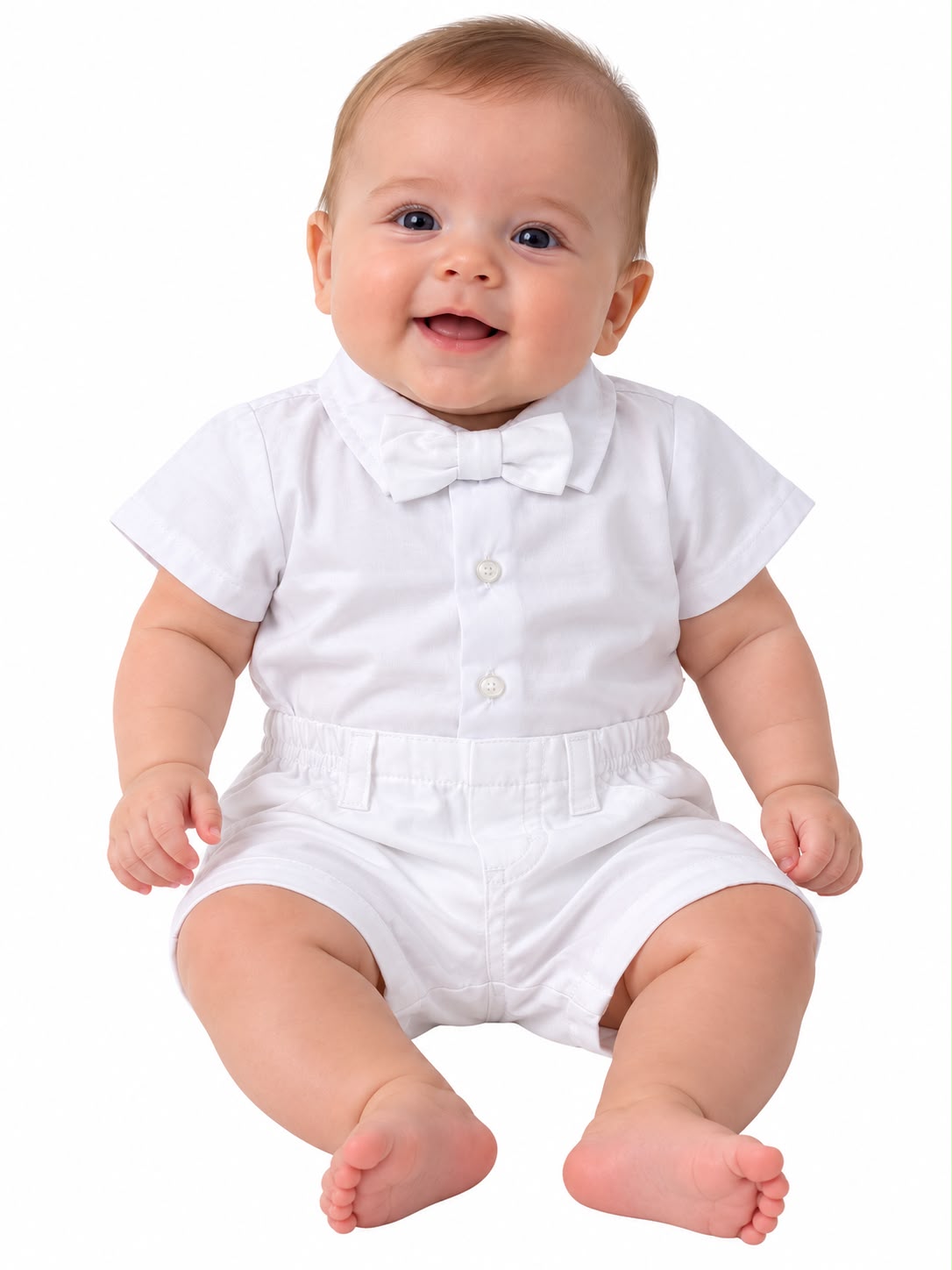 Conjunto Body Camisa Gravata e Bermuda - ANJOS BABY