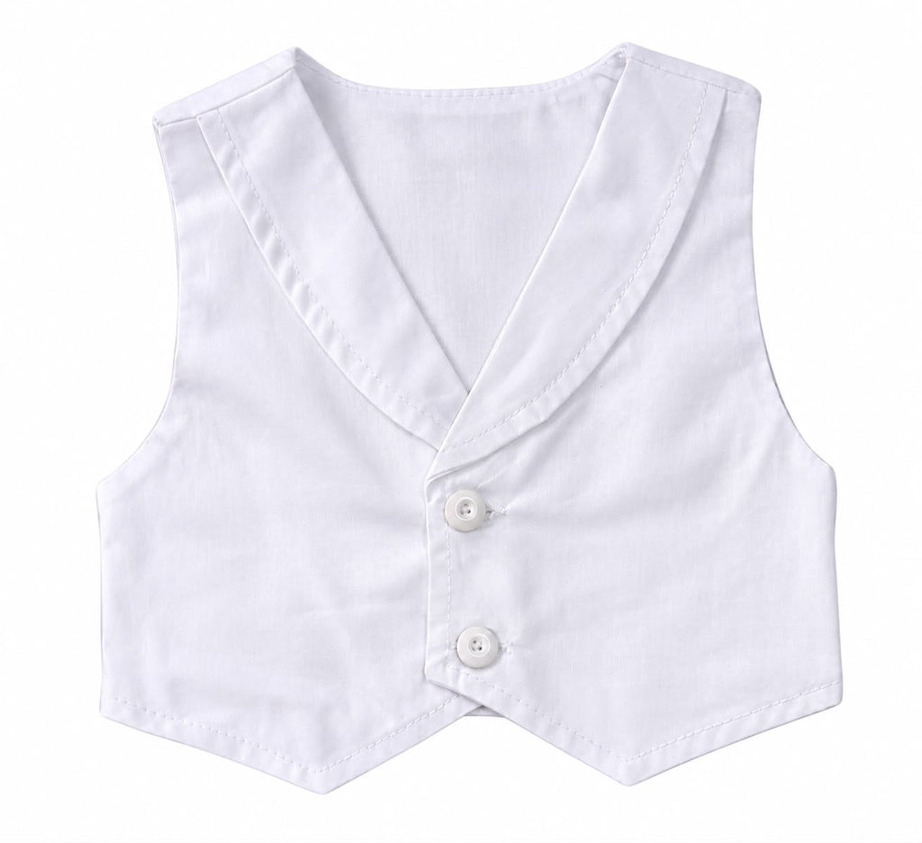 Conjunto Body Camisa Gravata com Colete e Bermuda - ANJOS BABY