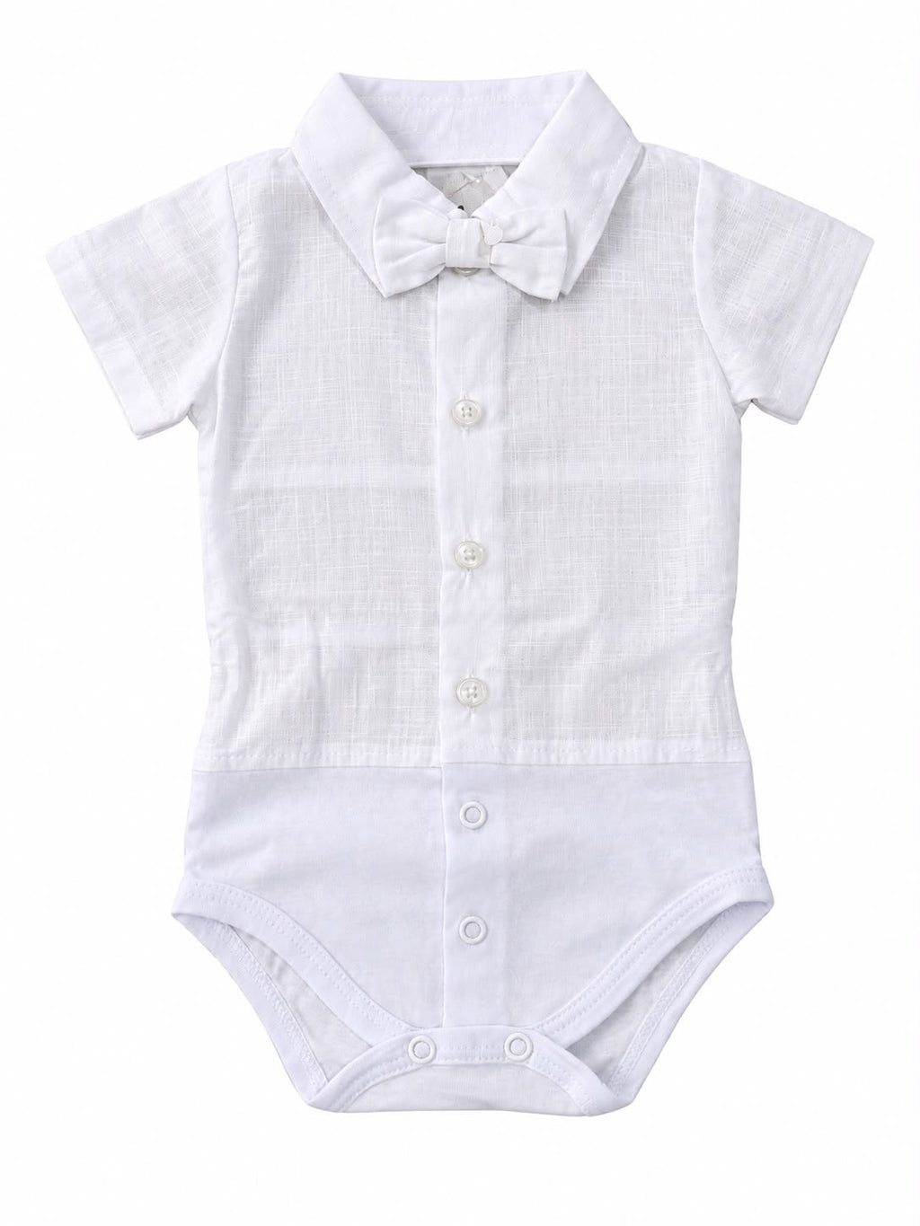 Conjunto Body Camisa Gravata com Colete e Bermuda - ANJOS BABY