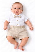 Conjunto Body Camisa Gravata e Bermuda - ANJOS BABY