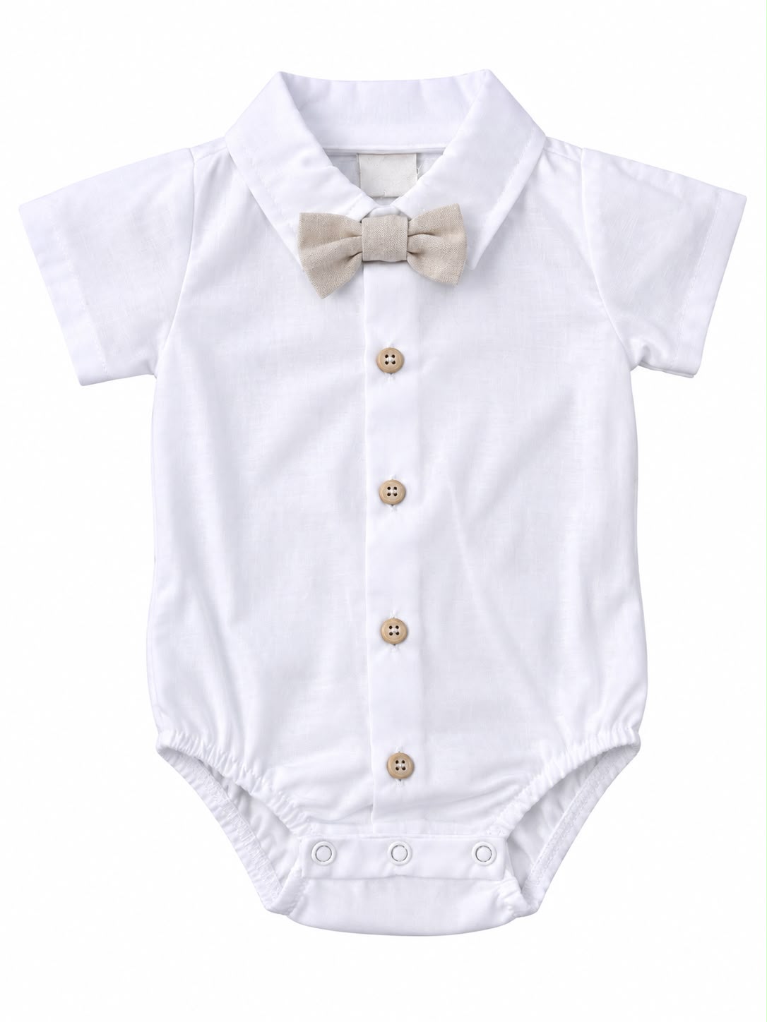 Conjunto Body Camisa Gravata e Bermuda - ANJOS BABY
